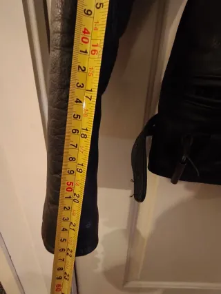 Chaqueta de cuero para moto mujer