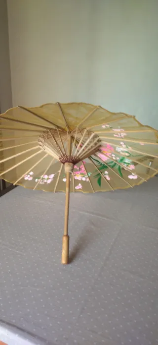 Sombrilla china decorada 40 cms cerrada