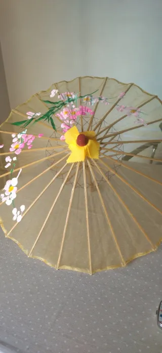 Sombrilla china decorada 40 cms cerrada