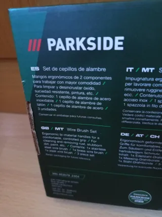 Set 3 Cepillos Metálicos Parkside