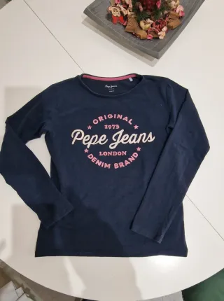 Camiseta Pepe Jeans Azul Manga larga talla 16