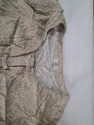 Camisa premamá beige lunares