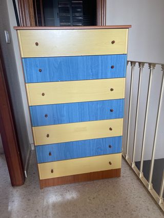 2 Cómodas de 7 cajones