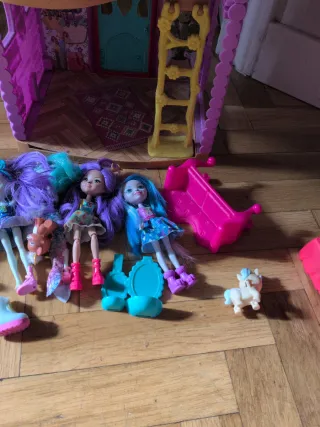 Lote Muñecas Enchantimals Casa Accesorios