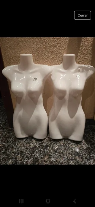 2 Maniquíes Torso Mujer Blancos