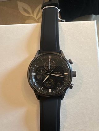 Reloj Seiko Titanium Chronograph Negro