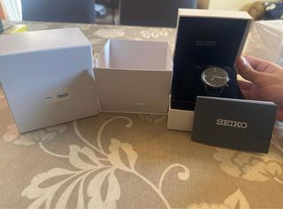 Reloj Seiko Titanium Chronograph Negro