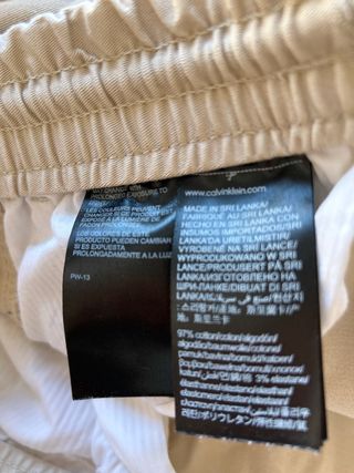 Pantalón Calvin Klein Beige