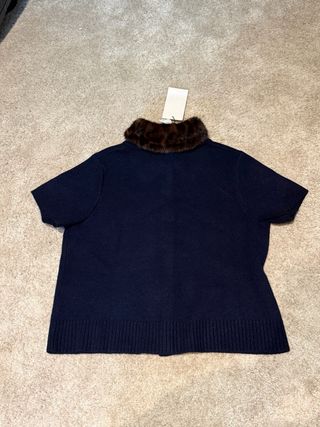 Cárdigan Zara cuello estampado animal Talla M