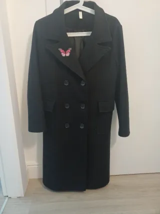 Cappotto Lana Nero Donna