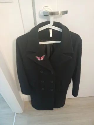 Cappotto Lana Nero Donna