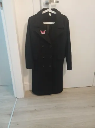 Cappotto Lana Nero Donna
