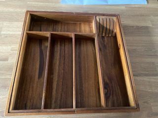 Bandeja cubiertos madera Zara Home