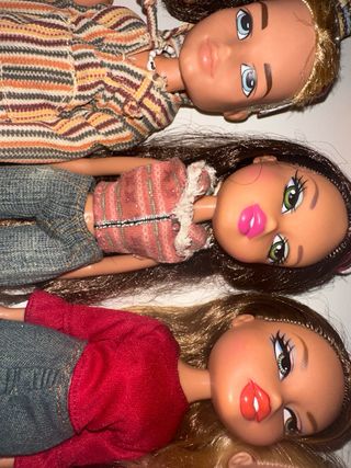 Lote 8 Bratz + 3 Cabezas