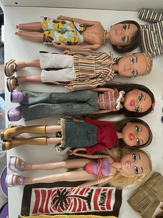 Lote 8 Bratz + 3 Cabezas