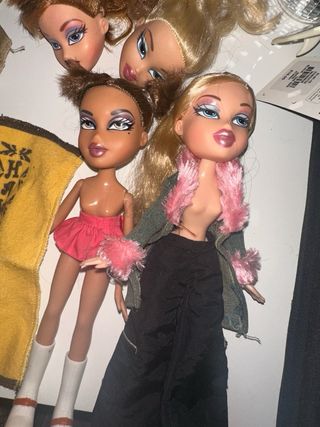 Lote 8 Bratz + 3 Cabezas