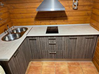 Cocina modular madera y metal