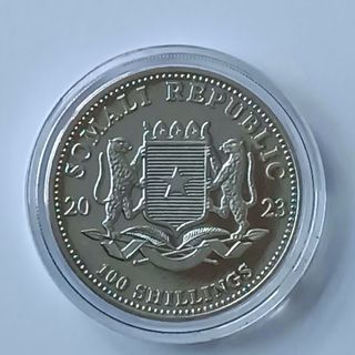 Moneda Plata Elefante Somalia 2023 1 oz