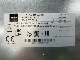 Placa Vitrocerámica Teka