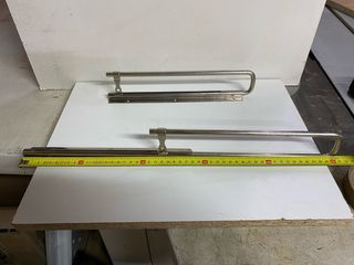 2 Colgadores Cromados Extensibles