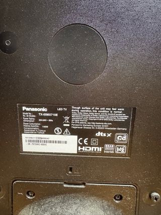 Televisor Panasonic 49 Negro