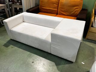 Sofá 2 plazas blanco