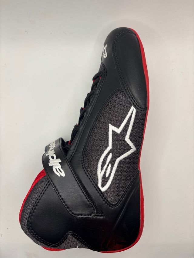 Botas Alpinestars Negras y Rojas Talla 36.