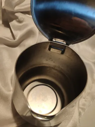 Teiera vintage anni 80 in acciaio Alessi