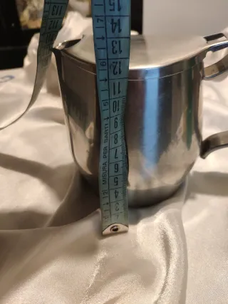 Teiera vintage anni 80 in acciaio Alessi