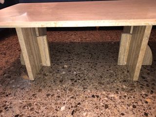 Mesa centro mármol travertino como nueva
