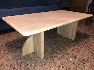 Mesa centro mármol travertino como nueva