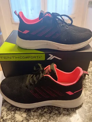 Zapatillas deportivas mujer negras y rosas
