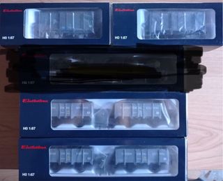 Lote 6 Vagones Carga Electrotren HO 1:87