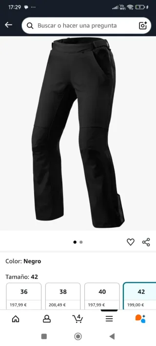 Pantalones de moto de varias marcas