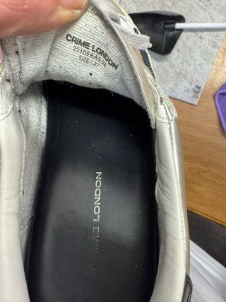 Sneakers donna argento e bianche