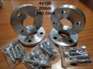Separadores 4x100 60.1mm 20mm + tornillos
