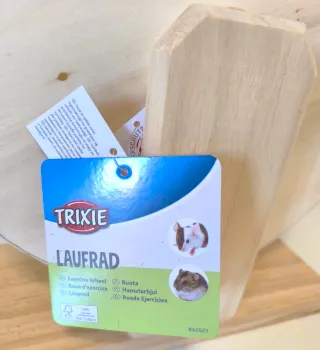 Ruota Trixie 28 cm Legno/Sughero - Nuova