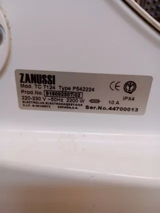 Accesorio Filtro Pelusa Secadora Zanussi