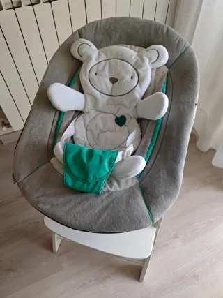 Trona, hamaca y silla bebé 3 en 1 Hauck