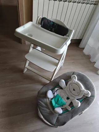 Trona, hamaca y silla bebé 3 en 1 Hauck