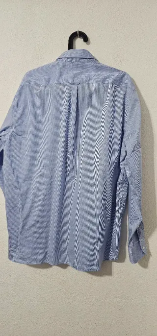 Camisa Emidio Tucci Rayas Azul y Blanco