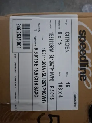 Llantas Speedline Citroën Sport