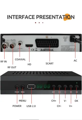 Sintonizador TDT/T2 con Grabador JN-821T2