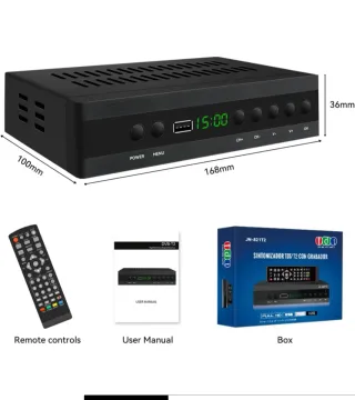 Sintonizador TDT/T2 con Grabador JN-821T2