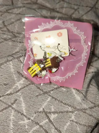 Pendientes porción Tarta Chocolate con Fresa