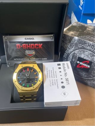 Casio G-Shock GA2100 Oro Rainbow