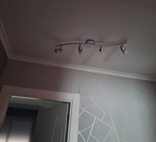 Lámpara Techo/Pared Moderna Plata