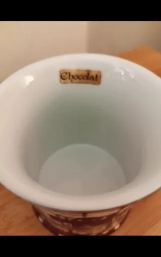 Taza Chocolat Porcelana Vintage