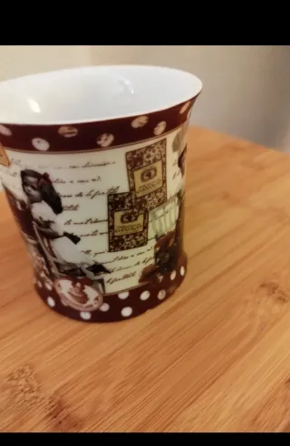 Taza Chocolat Porcelana Vintage