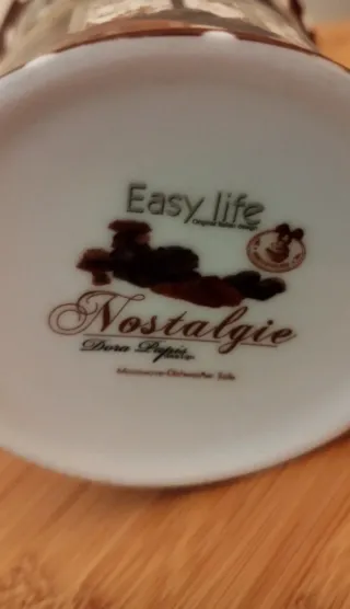 Taza Chocolat Porcelana Vintage